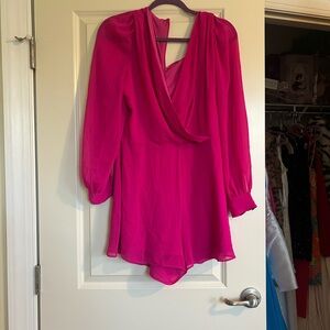 Express Fuchsia Drape romper
